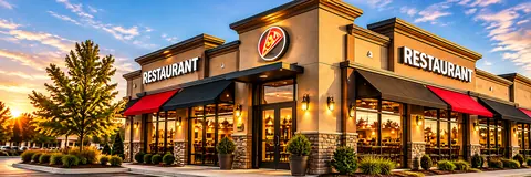 Restaurant storefront for a multi-location group